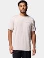 tricou pentru sport, cu maneci scurte pt. barbati Columbia Kwick Hike Back Graphic Short Sleeve Tee nisip 1