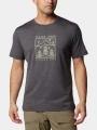 tricou pentru sport, cu maneci scurte pt. barbati Columbia Kwick Hike Graphic Short Sleeve Tee negru 1