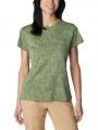 tricou pentru sport, cu maneci scurte pt. femei Columbia Bluebird Canyon Short Sleeve Crew verde 1
