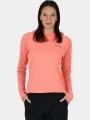 tricou cu maneci lungi, pentru sport pt. femei Columbia Summit Valley Hoodie rosu 1