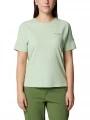 tricou pentru sport, cu maneci scurte pt. femei Columbia Summit Valley Short Sleeve Crew verde 1