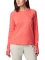 tricou cu maneci lungi, pentru sport pt. femei Columbia Summit Valley Long Sleeve Crew rosu 1