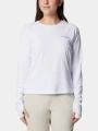 tricou cu maneci lungi, pentru sport pt. femei Columbia Summit Valley Long Sleeve Crew alb 1