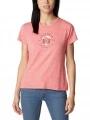 tricou cu maneci scurte pt. femei Columbia Sloan Ridge Graphic Short Sleeve Tee rosu 1