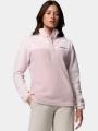pulover polar pt. femei Columbia Benton Springs 1/2 Snap Pull Over II roz 1