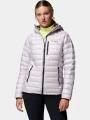 jacheta de puf pt. femei Columbia Arctic Crest Down Hooded Jacket violet 1