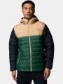 geaca matlasata de tranzitie pt. barbati Columbia Powder Lite II Hooded Jacket verde 1