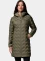 jacheta de puf pt. femei Columbia Delta Ridge II Long Down Jacket verde 1