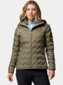 jacheta de puf pt. femei Columbia Delta Ridge II Down Hooded Jacket verde 1