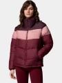 jacheta de primavara pt. femei Columbia Puffect II Colorblock Jacket rosu 1