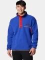 pulover polar pt. barbati Columbia Helvetia II Half Snap Fleece albastru 1
