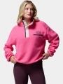 pulover polar pt. femei Columbia Helvetia II Cropped Half Snap Fleece magenta 1