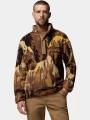 pulover polar pt. barbati Columbia Helvetia II Printed Half Snap Fleece oliv 1