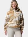 pulover polar pt. femei Columbia Helvetia II Printed Cropped Half Snap nisip 1