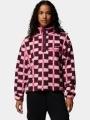 pulover polar pt. femei Columbia Helvetia II Printed Cropped Half Snap bordo 1