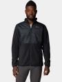 pulover polar pt. barbati Columbia Basin Butte Full Zip Fleece II negru 1