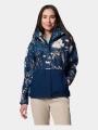 haine de ploaie pt. femei Columbia Hikebound Printed Jacket albastru 1