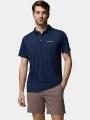 tricou de sport, cu guler pt. barbati Columbia Tech Trail Utility Polo albastru inchis 1