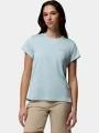 tricou pentru sport, cu maneci scurte pt. femei Columbia Bluevista Hill Short Sleeve Crew albastru deschis 1
