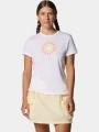 tricou cu maneci scurte pt. femei Columbia Ruby Springs Graphic Fitted Short Sleeve Shirt alb 1