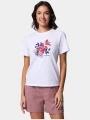 tricou pentru sport, cu maneci scurte pt. femei Columbia Sun Trek Graphic Short Sleeve III alb 1