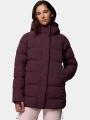 jacheta de puf pt. femei Columbia Amaze Puff Mid Hooded Jacket bordo 1