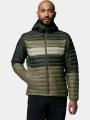 geaca matlasata de tranzitie pt. barbati Columbia Powder Pass Hooded Jacket verde 1