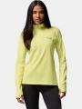 tricou cu maneci lungi, pentru sport pt. femei Columbia Driventure Half Zip galben 1