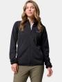pulover polar pt. femei Columbia Essential Hike Grid Fleece Full Zip negru 1