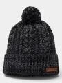 caciula cu mot Columbia Cozy Ridge Beanie negru 1