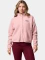 pulover polar pt. femei Columbia Jasper Ridge Pebbled Fleece Full Snap roz 1
