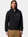 pulover softshell pt. barbati Columbia Tall Heights III Hooded Softshell negru 1