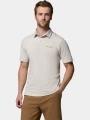 tricou cu guler pt. barbati Columbia Parsons Point Polo nisip 1