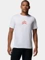 tricou pentru sport, cu maneci scurte pt. barbati Columbia Parsons Point Short Sleeve Graphic Tee alb 1