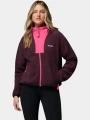 pulover polar pt. femei Columbia Sequoia Grove II Full Zip bordo 1